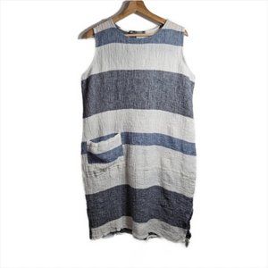 Beau Jours 100% Linen Dress Size Large